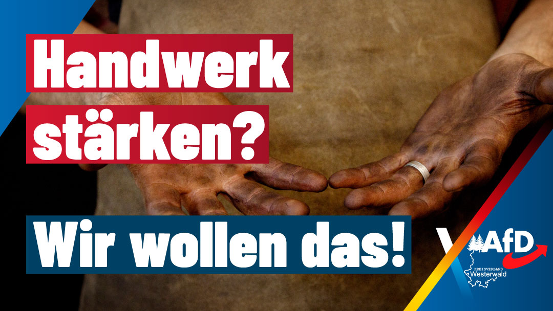 Handwerker bei der Arbeit in einer Werkstatt: Tischler, Bäcker und Elektriker gemeinsam im Einsatz – Symbol für ein starkes Handwerk in Deutschland.
